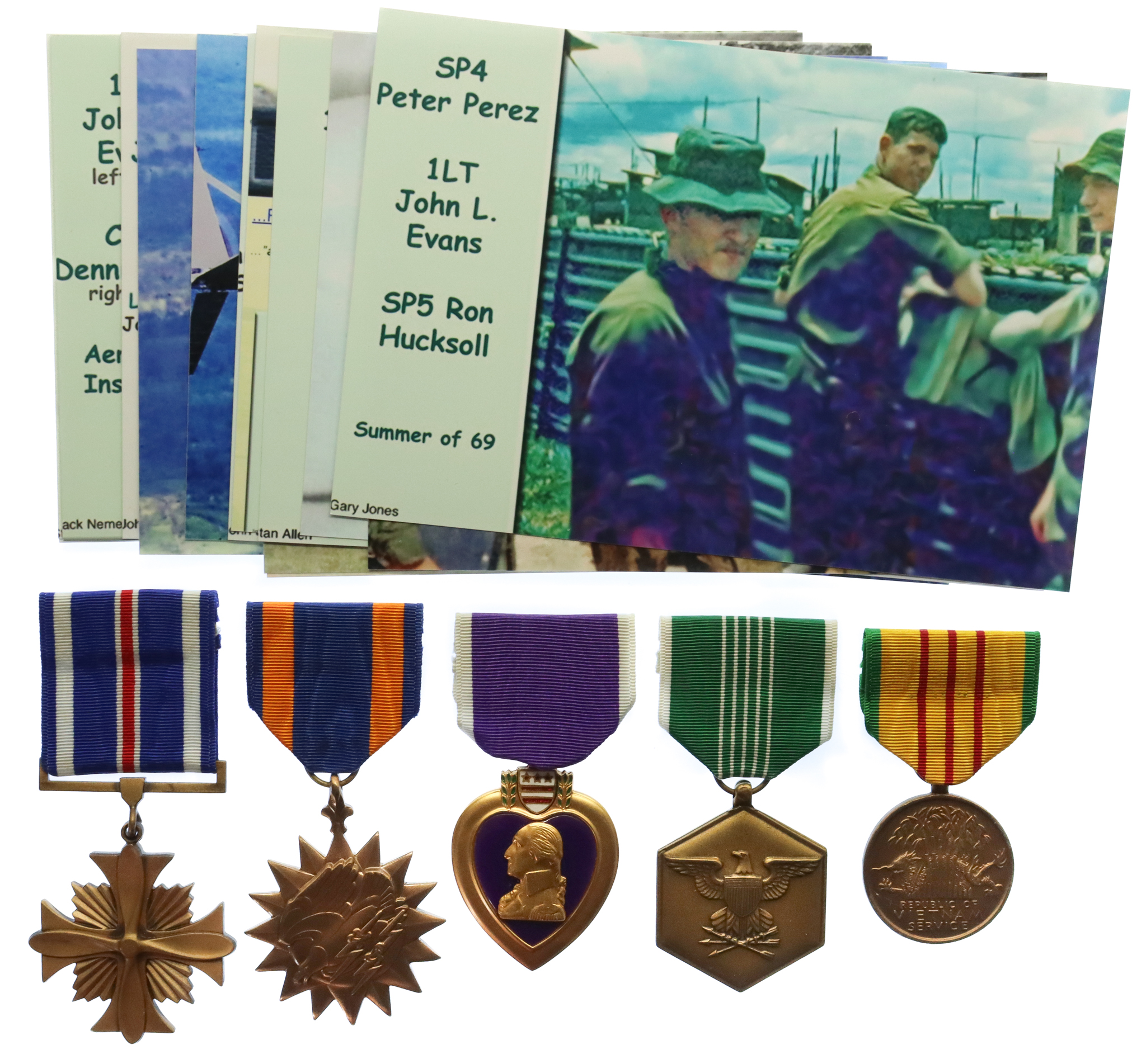 USA Vietnam War Medal Group of Five to SP4 Peter R Perez, D Troop of the 3rd Squadron, 4th Cavalry, 25th Infantry Division