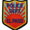 United States El Paso Police Dept. Cloth Patch Badge