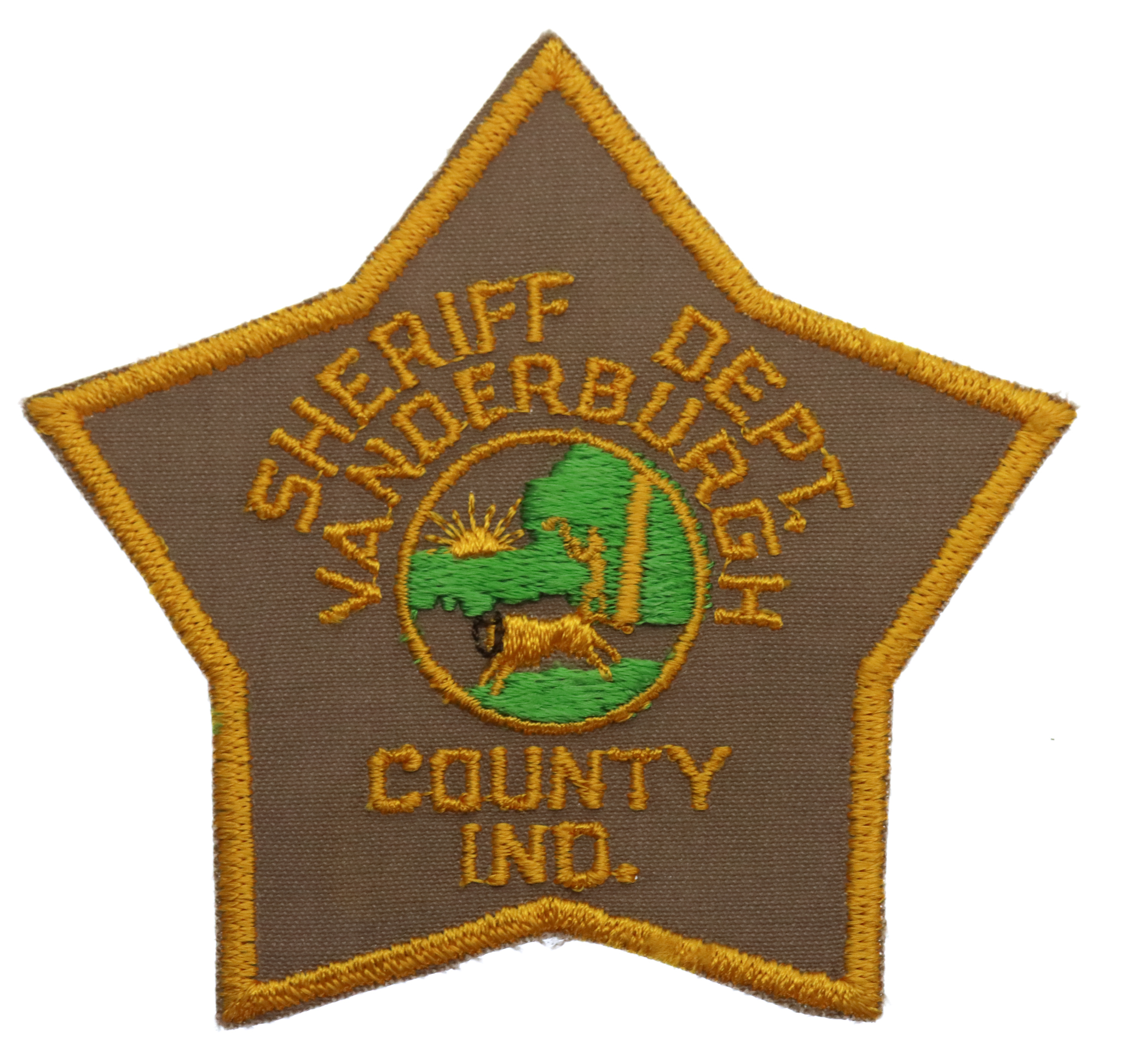 United States Vanderburgh County Ind. Sheriff Dept. Cloth Patch Badge