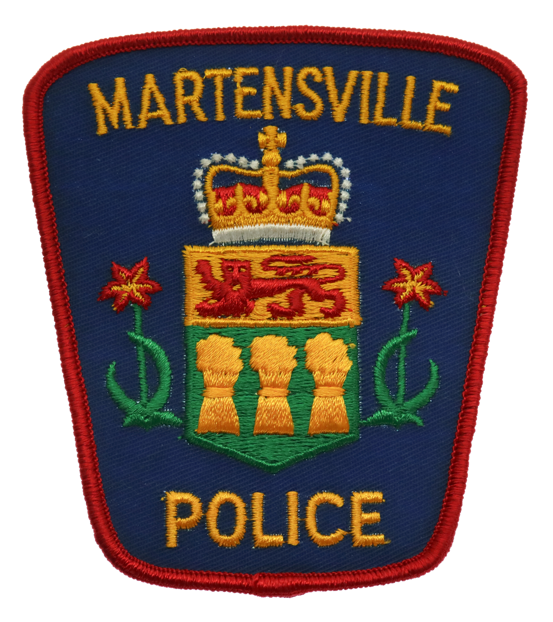 Canadian Martensville Police Cloth Patch Badge