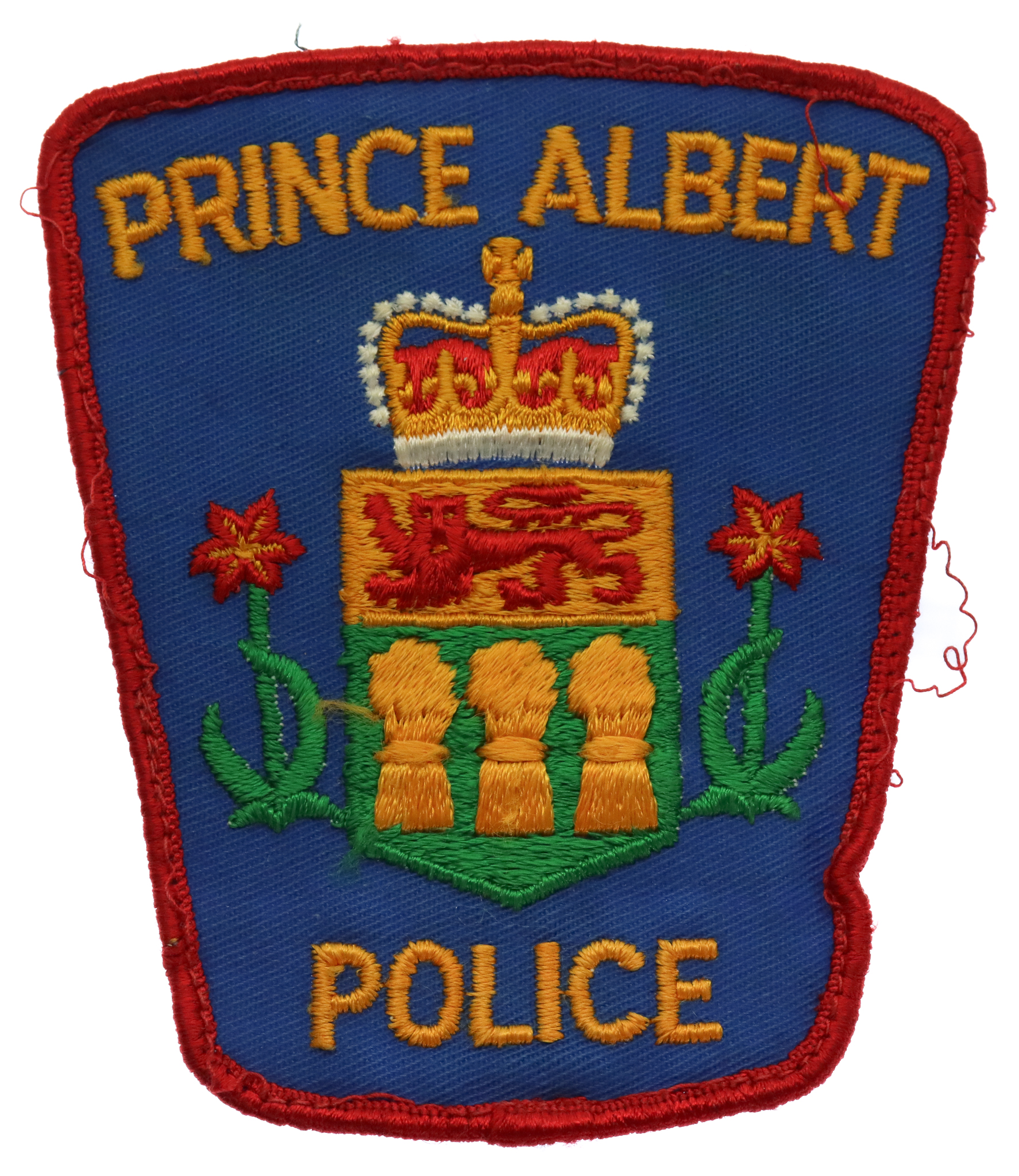 Canadian Prince Albert Police Cloth Patch Badge