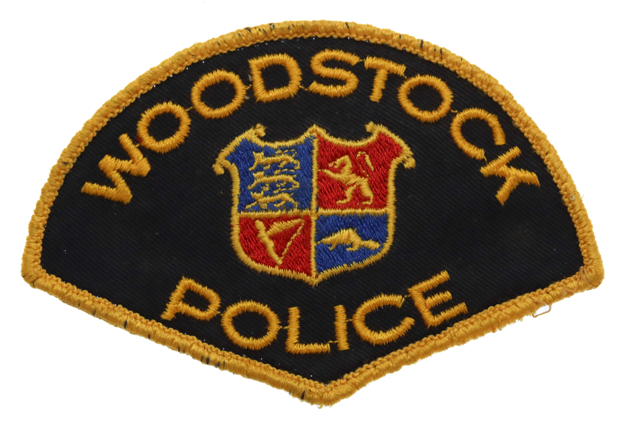 Canadian Woodstock Police Cloth Patch Badge