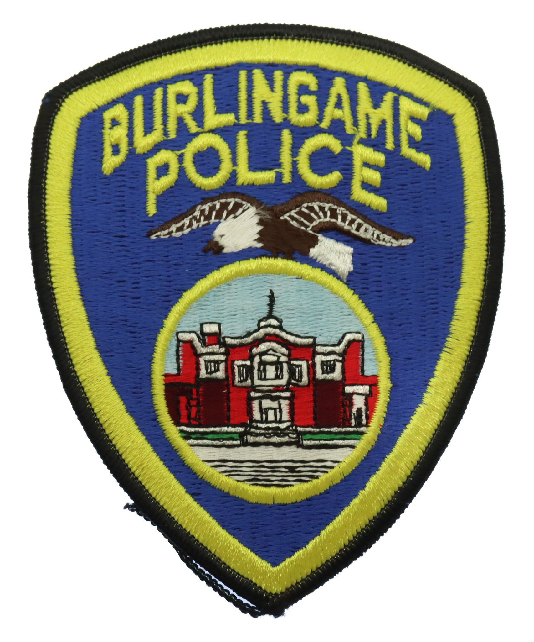 United States Burlingame Police Cloth Patch Badge