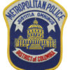 United States Metropolitan Police District of Columbia Cloth Patch Badge