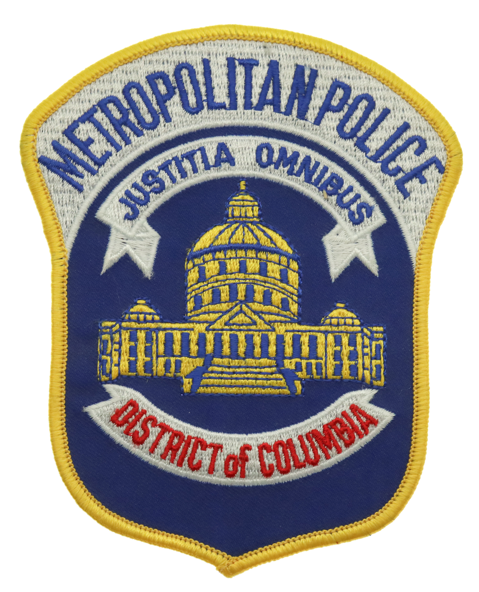 United States Metropolitan Police District of Columbia Cloth Patch Badge