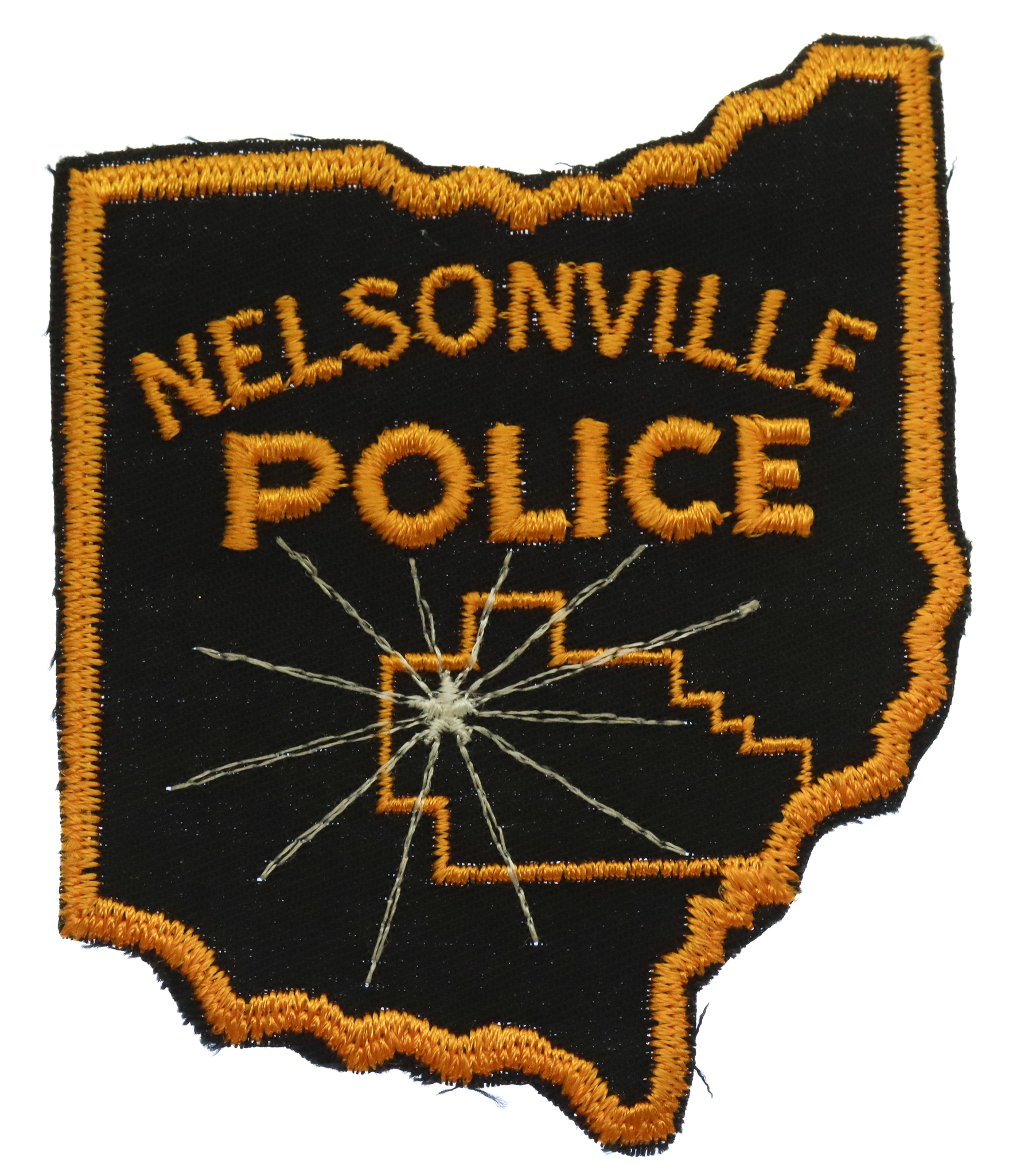 United States Nelsonville Police Cloth Patch Badge