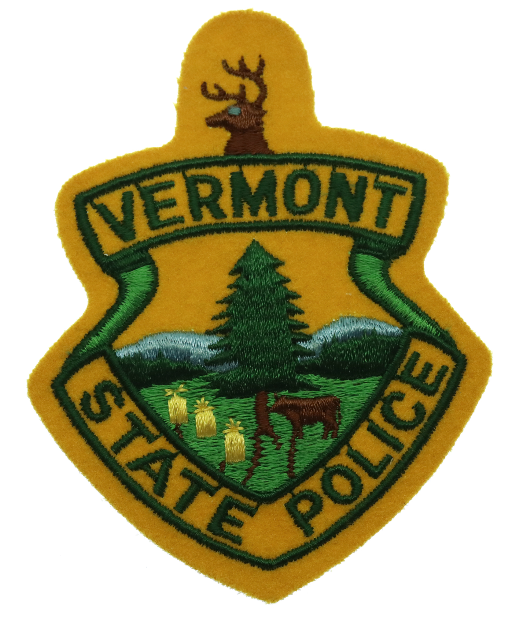 United States Vermont State Police Cloth Patch Badge