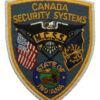 United States Canada Security Systems State of Indiana Cloth Patch Badge