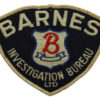 United States Barnes Investigation Bureau Ltd Cloth Patch Badge