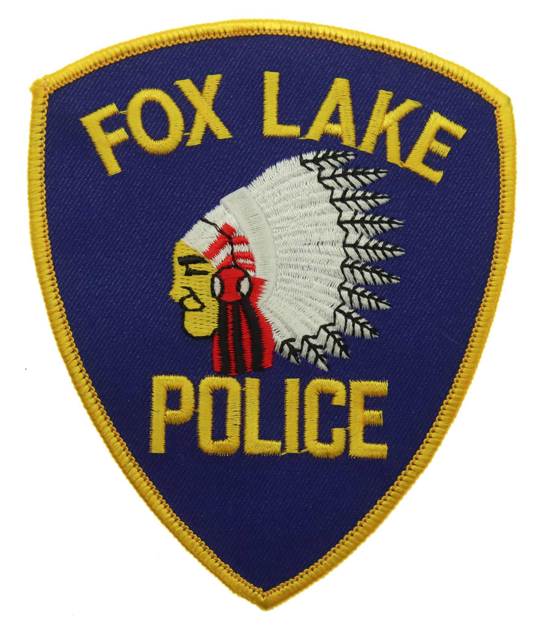 United States Fox Lake Police Cloth Patch Badge