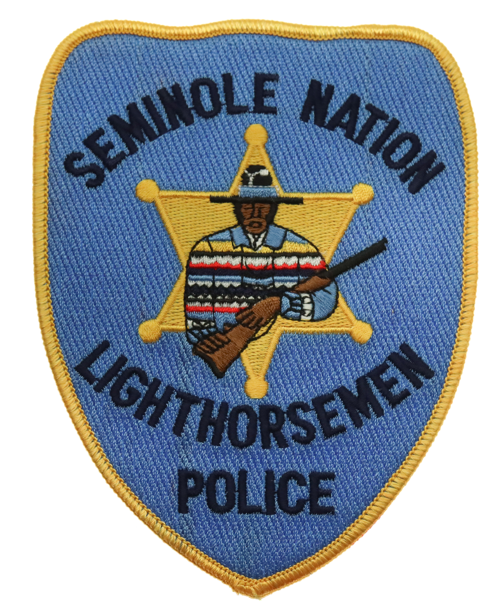 United States Seminole Nation Lighthorsemen Police Cloth Patch Badge