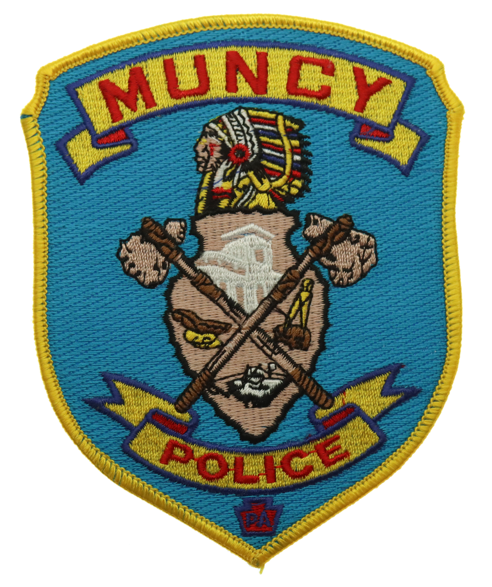 United States Muncy Police Cloth Patch Badge