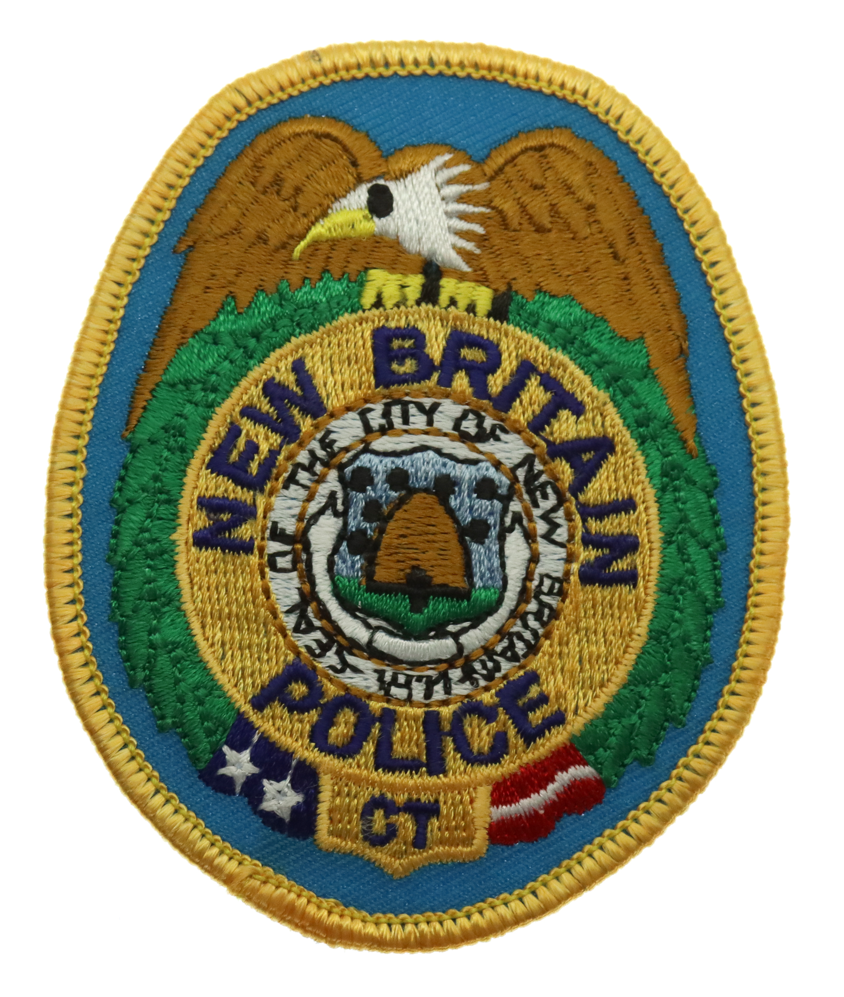 United Stated New Britain Police Cloth Patch Badge