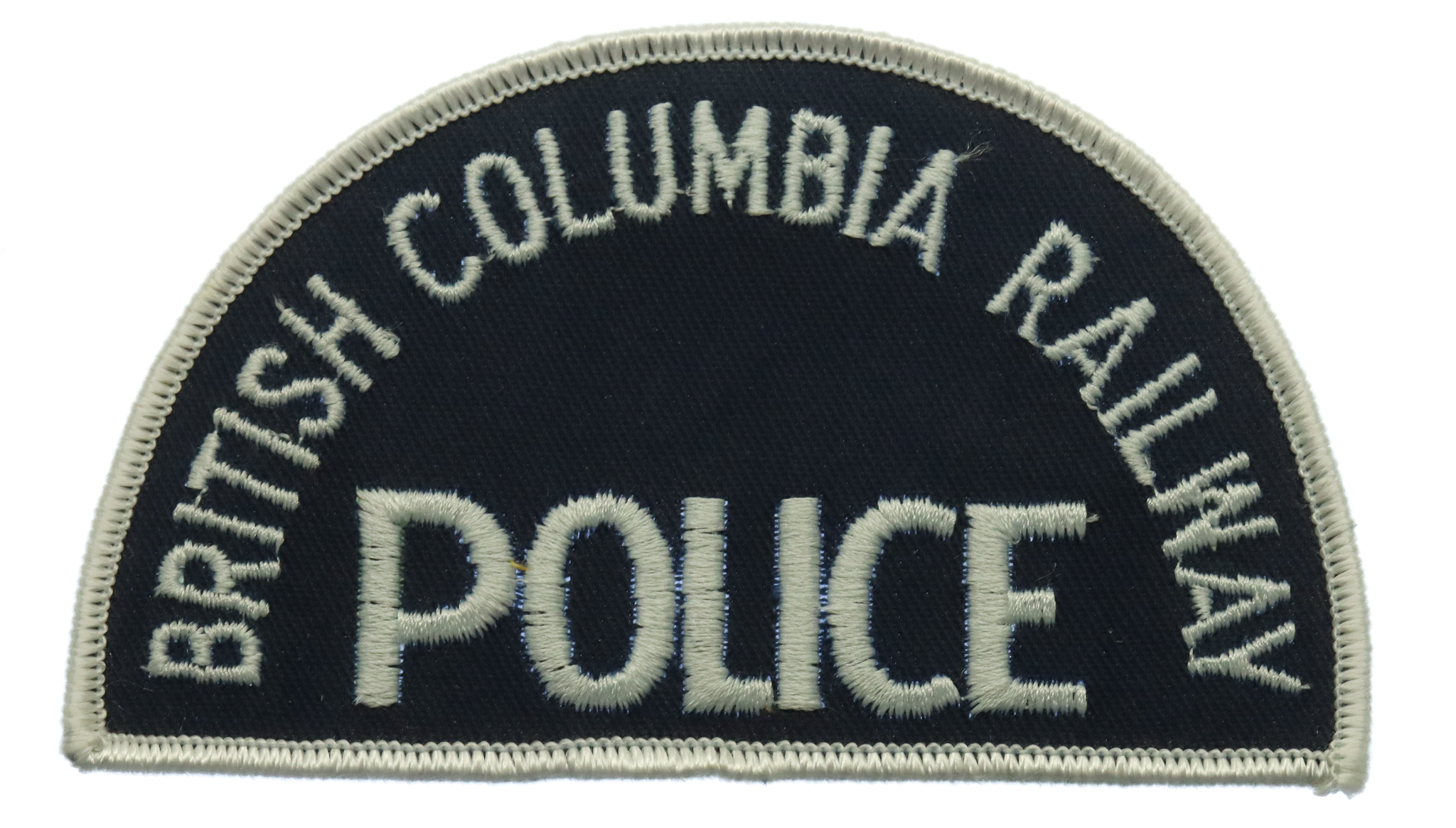 Canadian British Columbia Railway Police Cloth Patch Badge