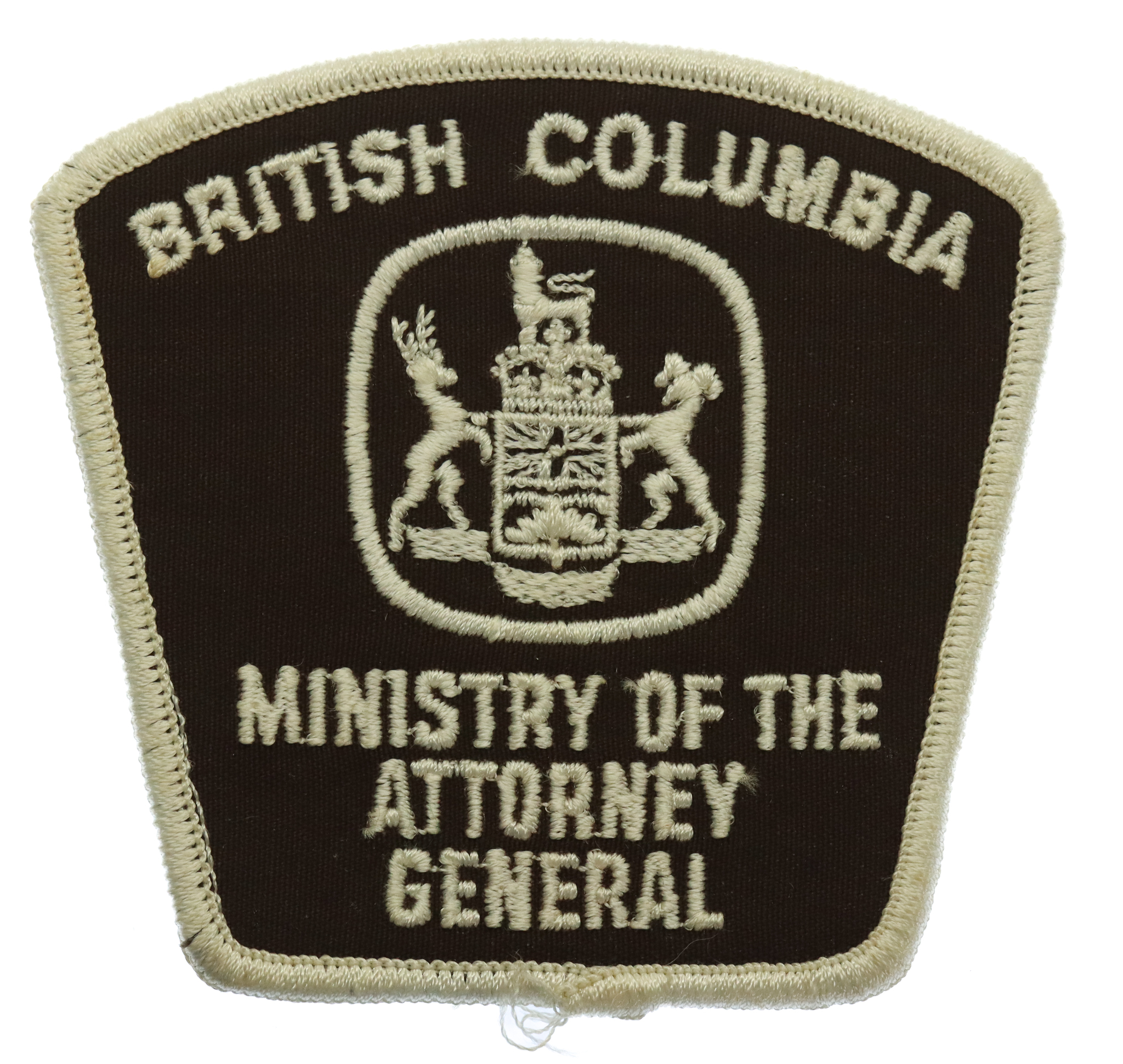 Canadian British Columbia Ministry of Attorney General Cloth Patch Badge