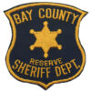 United States Bay County Reserve Sheriff Dept. Cloth Patch Badge