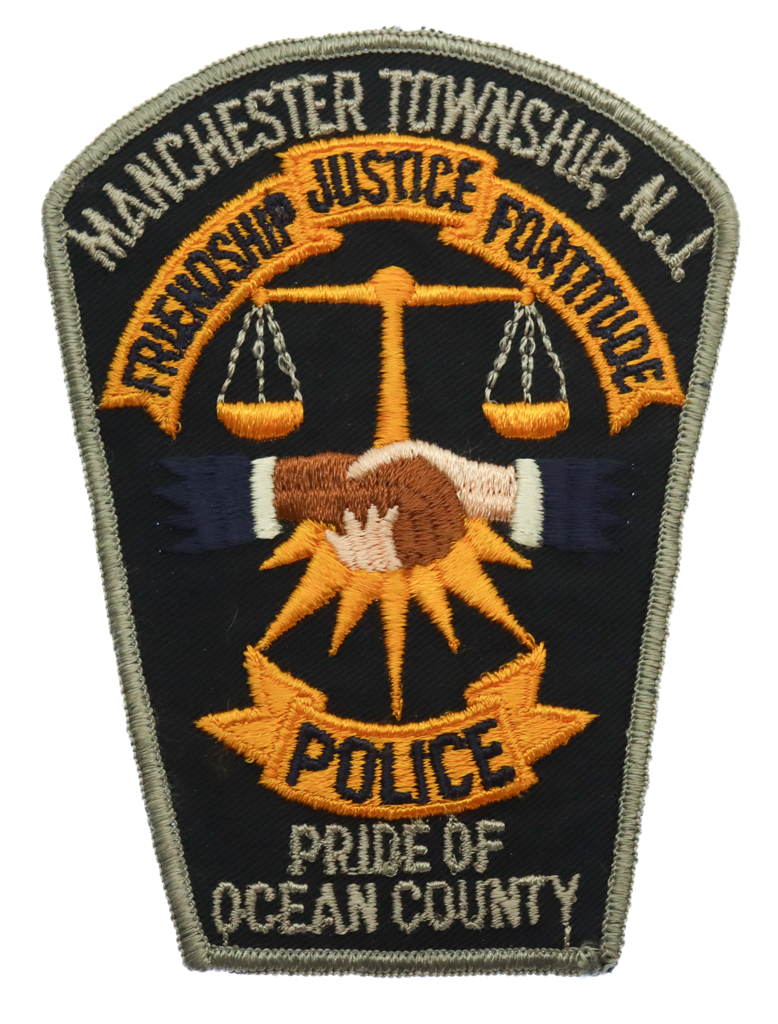 United States Manchester Township N.J. Police Cloth Patch Badge