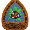 United States U.S. Dept. of the Interior Bureau of Indian Affairs Marijuana Reconnaissance Eradication Team Cloth Patch Badge