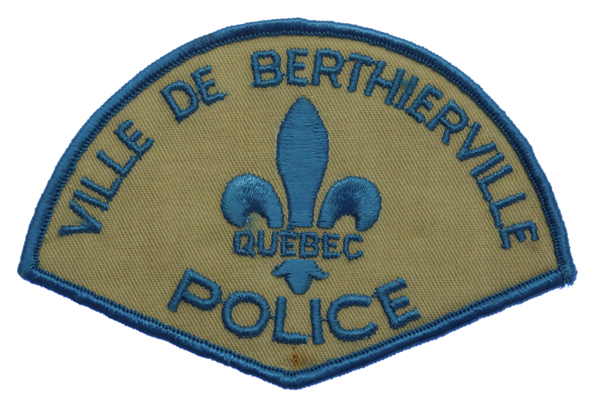 Canadian Ville de Berthierville Quebec Police Cloth Patch Badge