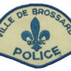 Canadian Ville De Brossard Quebec Police Cloth Patch Badge