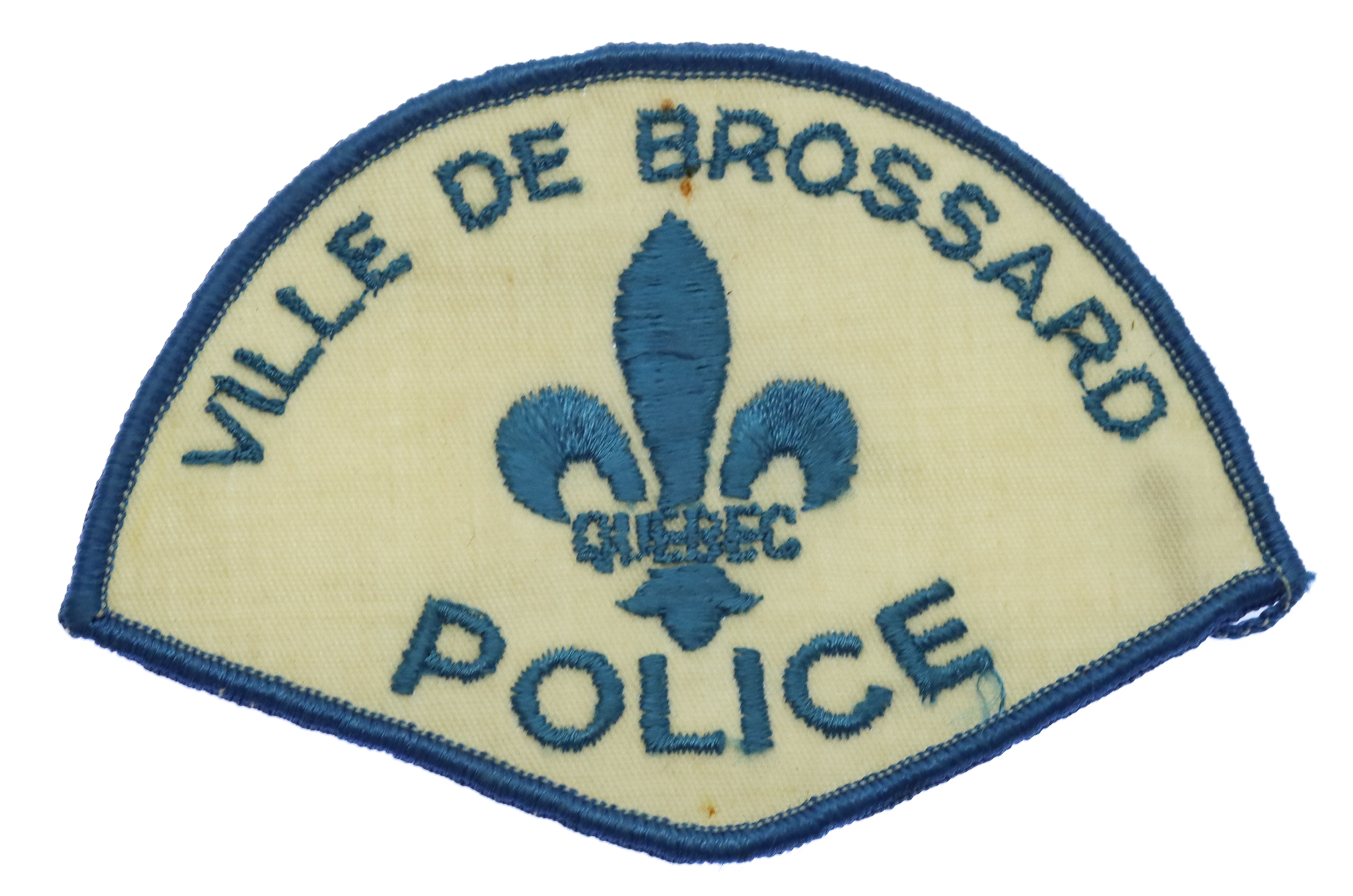 Canadian Ville De Brossard Quebec Police Cloth Patch Badge