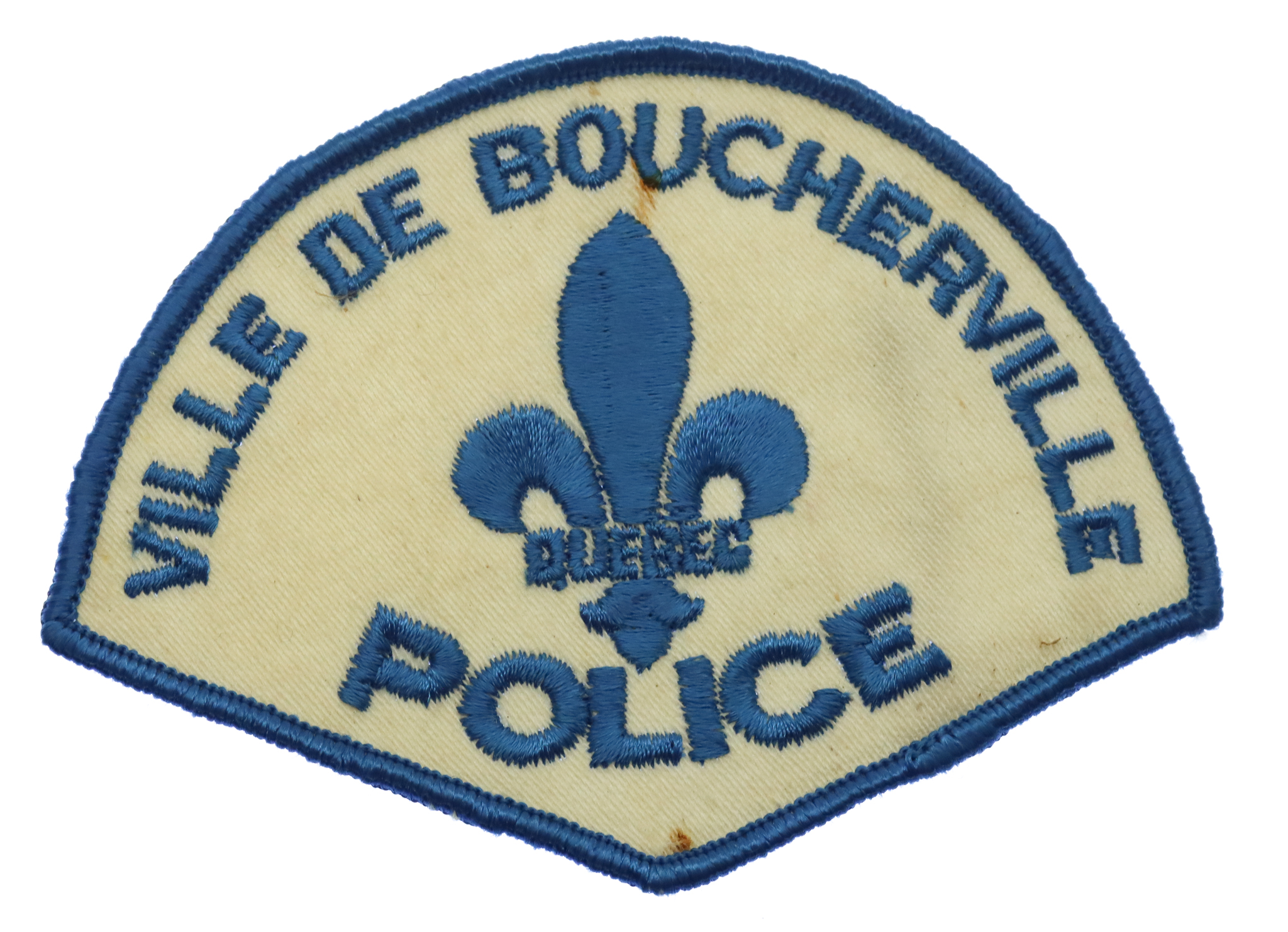 Canadian Ville De Boucherville Quebec Police Cloth Patch Badge