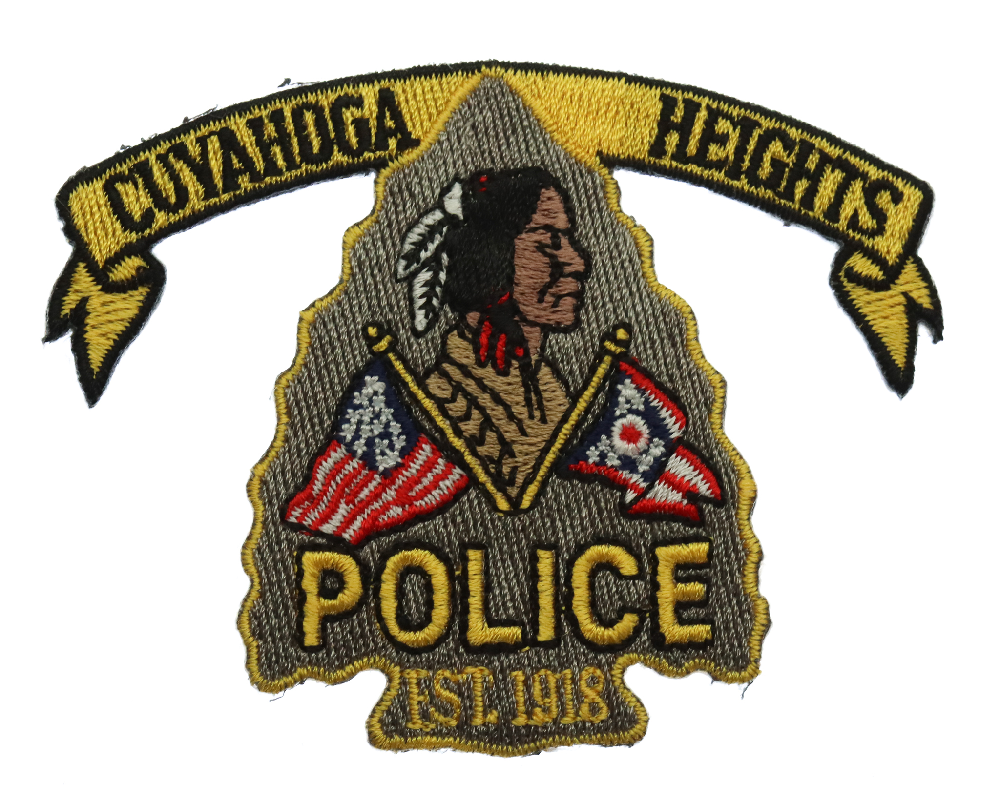 United States Cuyahoga Heights Police Cloth Patch Badge