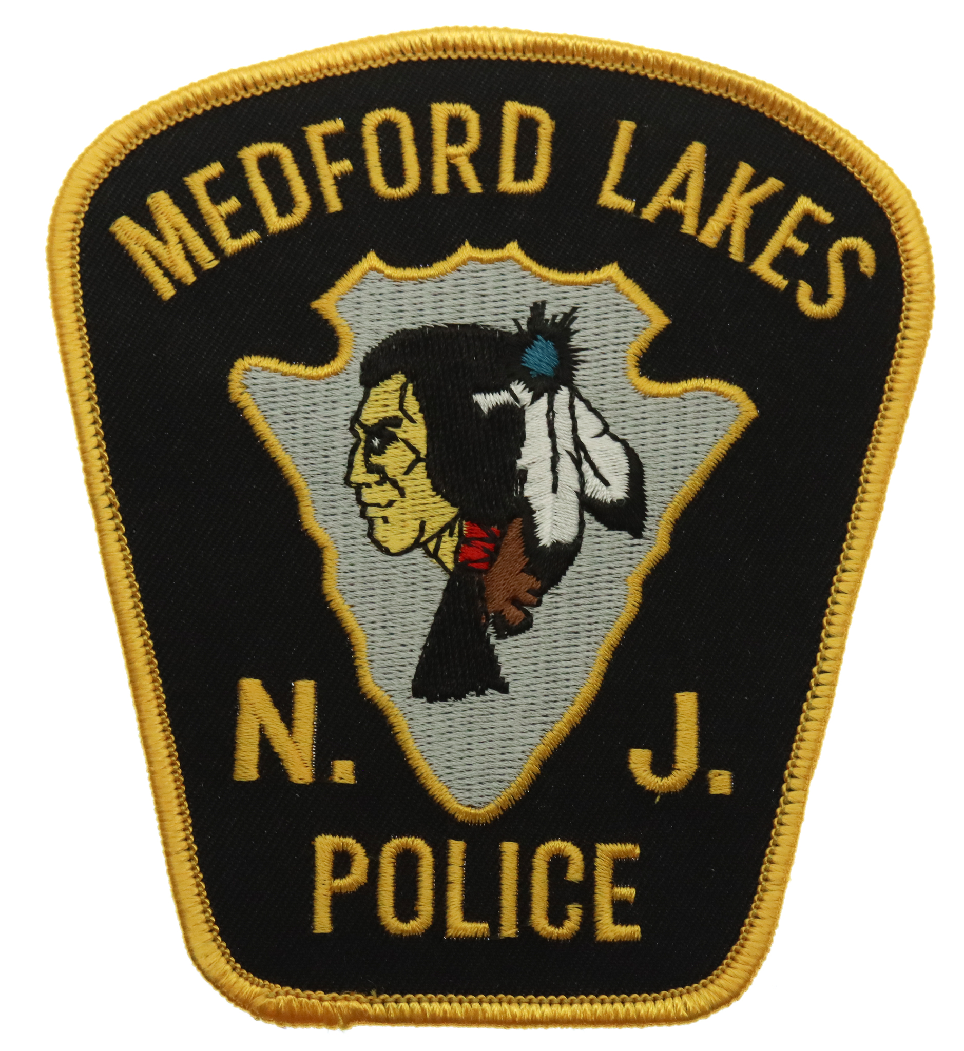 United States Medford Lakes N.J. Police Cloth Patch Badge