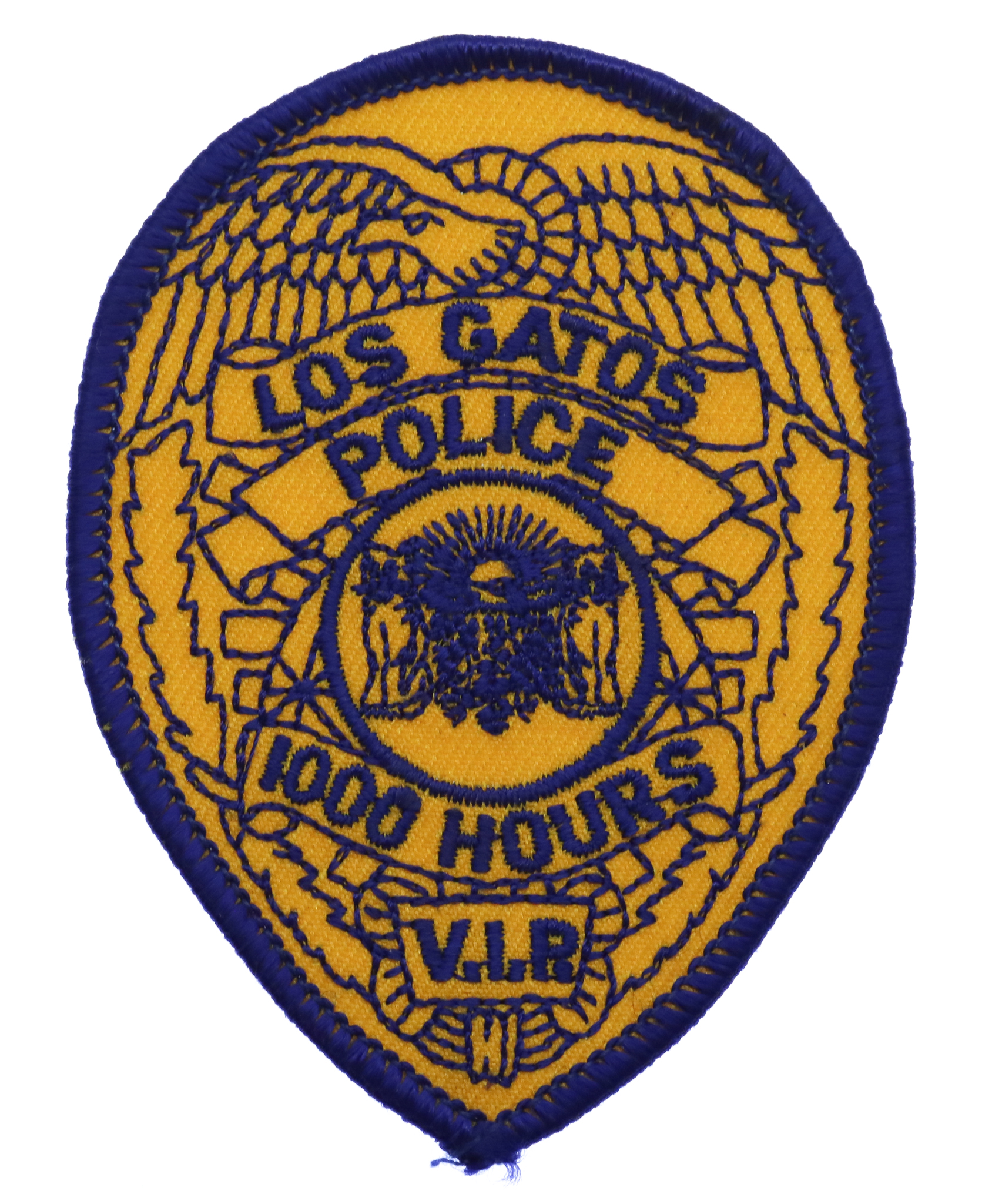 United States Los Gatos Police Cloth Patch Badge