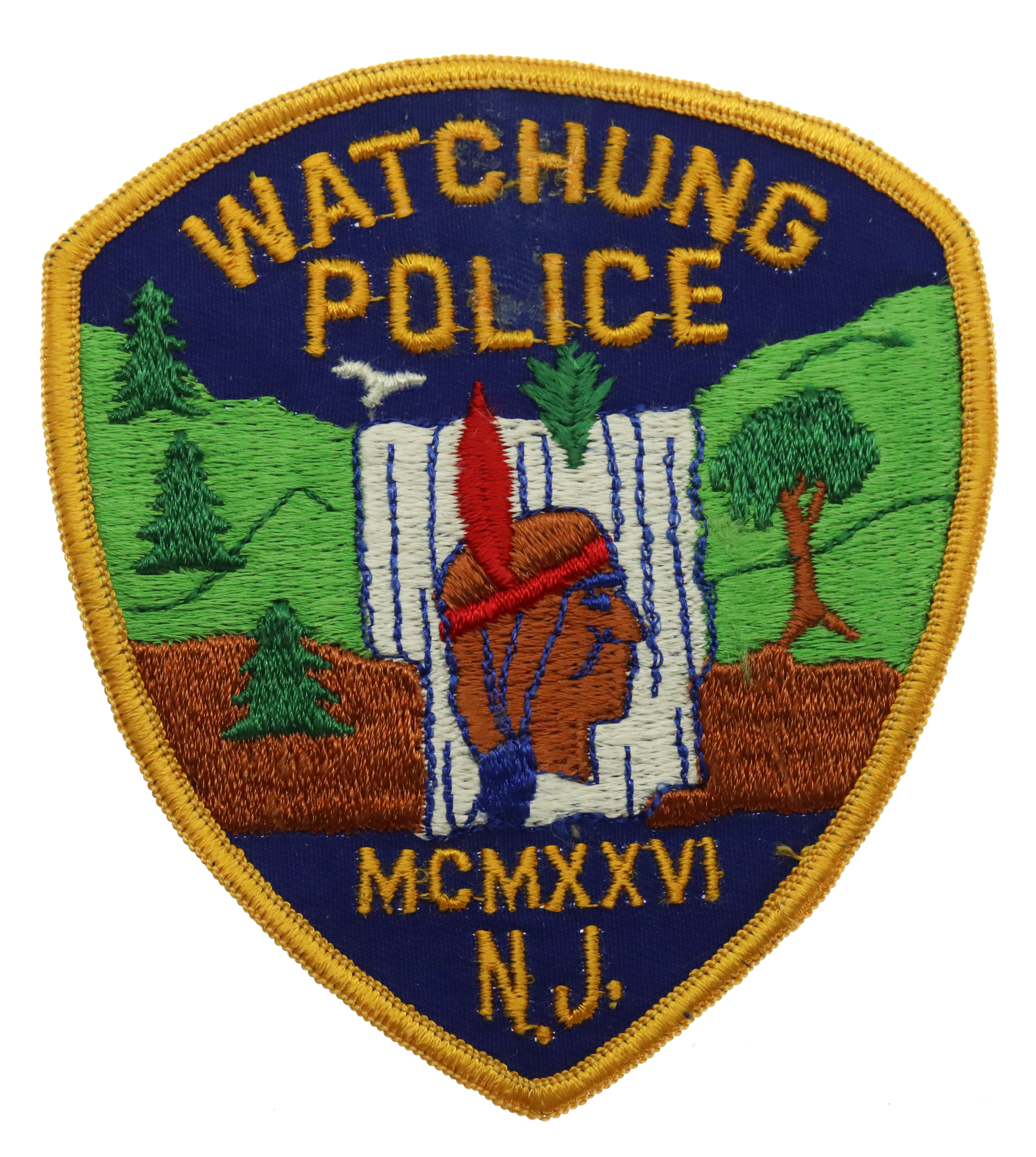 United States Watchung Police N.J. Cloth Patch Badge