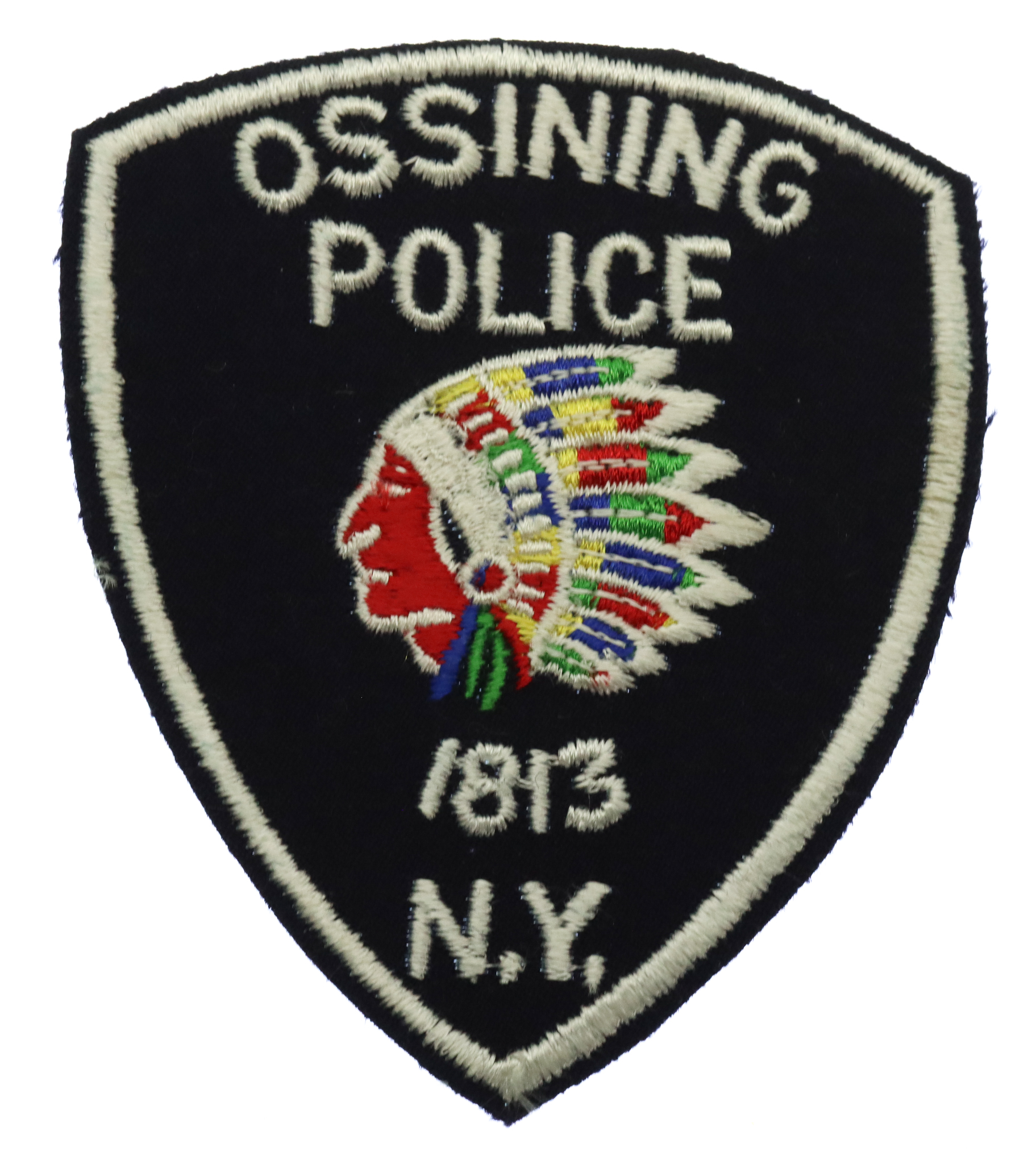 United States Ossining Police N.Y. Cloth Patch Badge