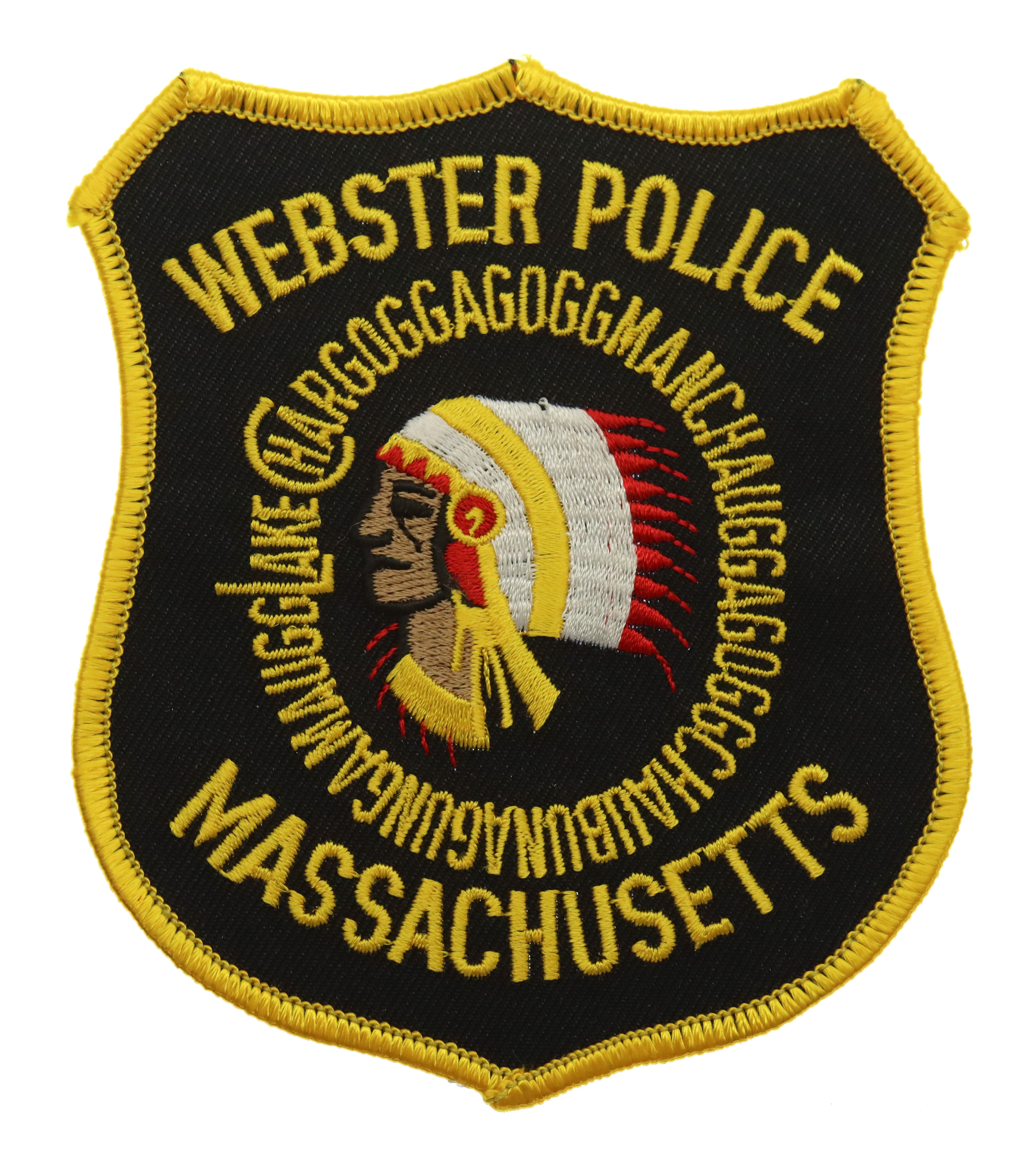 United States Webster Police Massachusetts Cloth Patch Badge