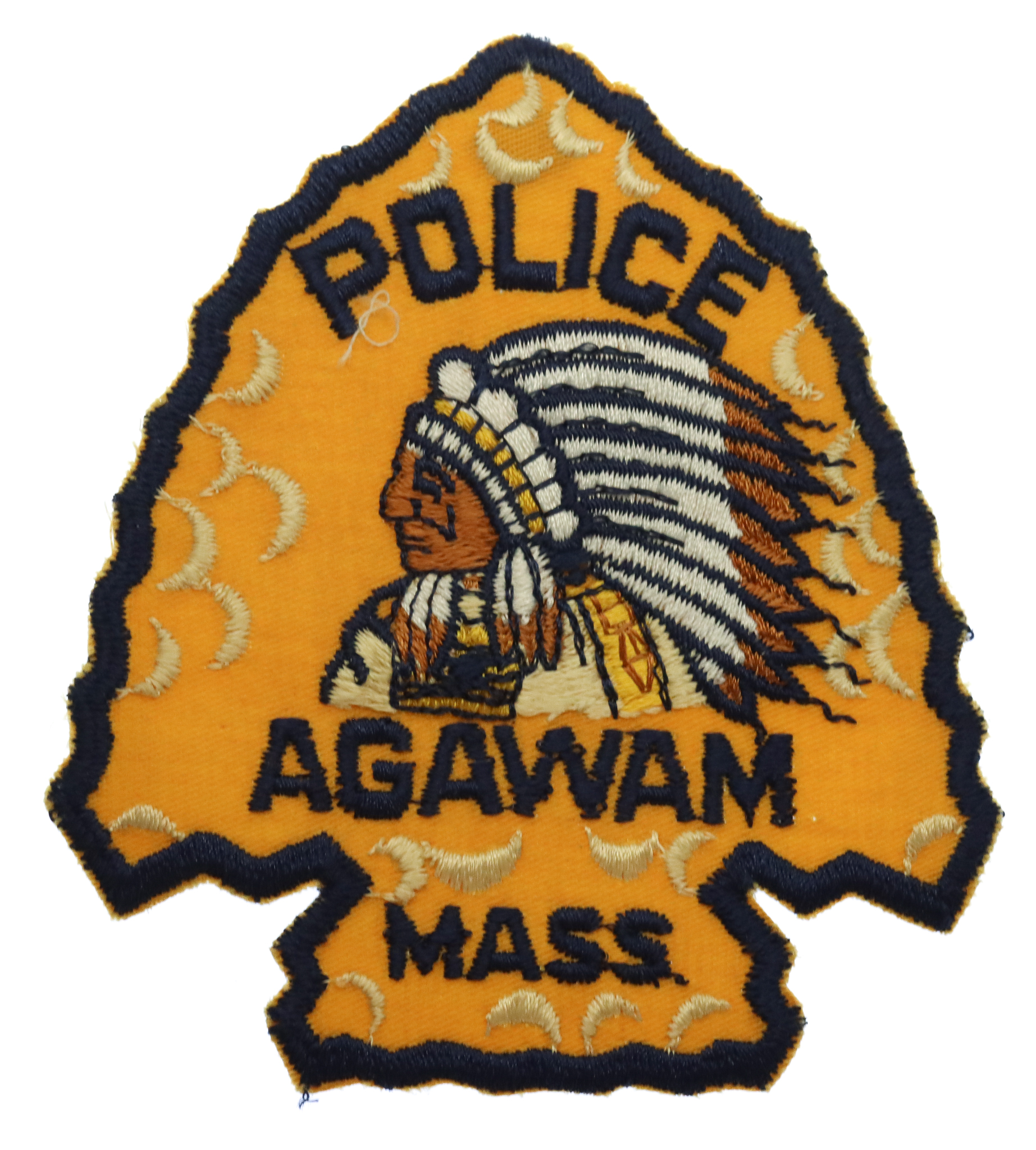 United States Agawam Mass. Police Cloth Patch Badge