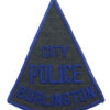 United States Burlington City Police Cloth Patch Badge