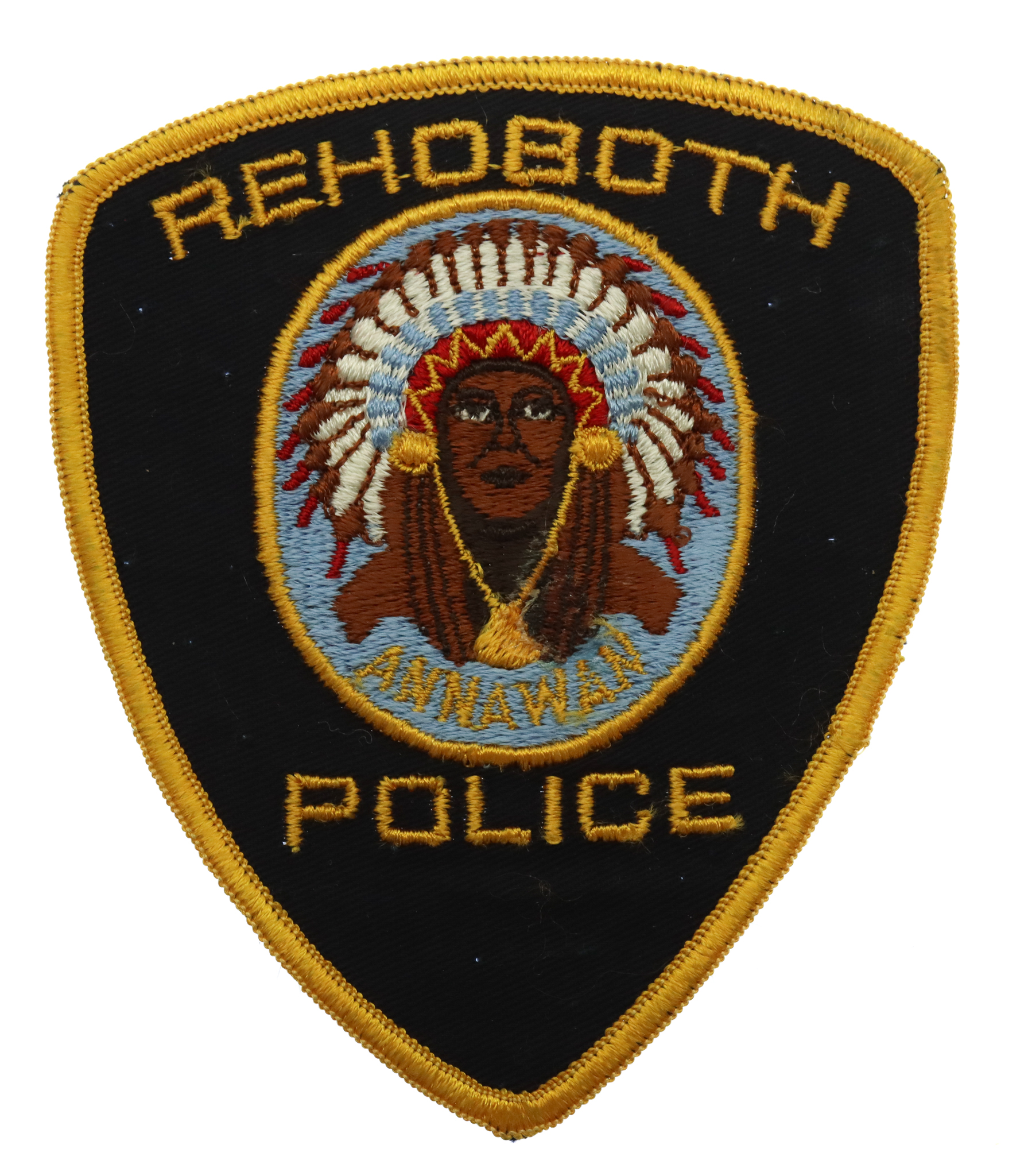 United States Rehoboth Police Cloth Patch Badge