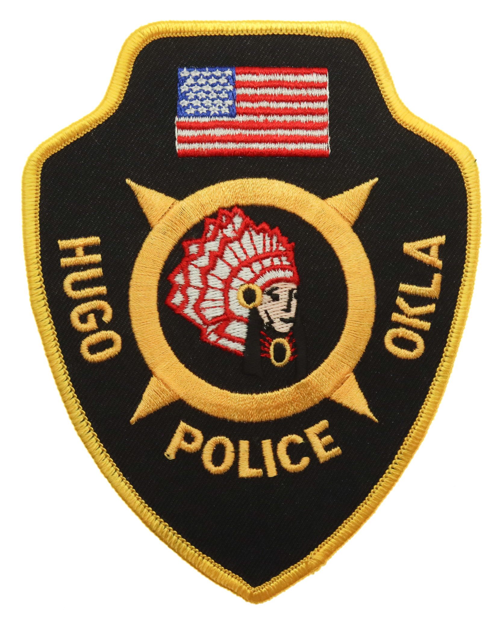 United States Hugo Police Cloth Patch Badge