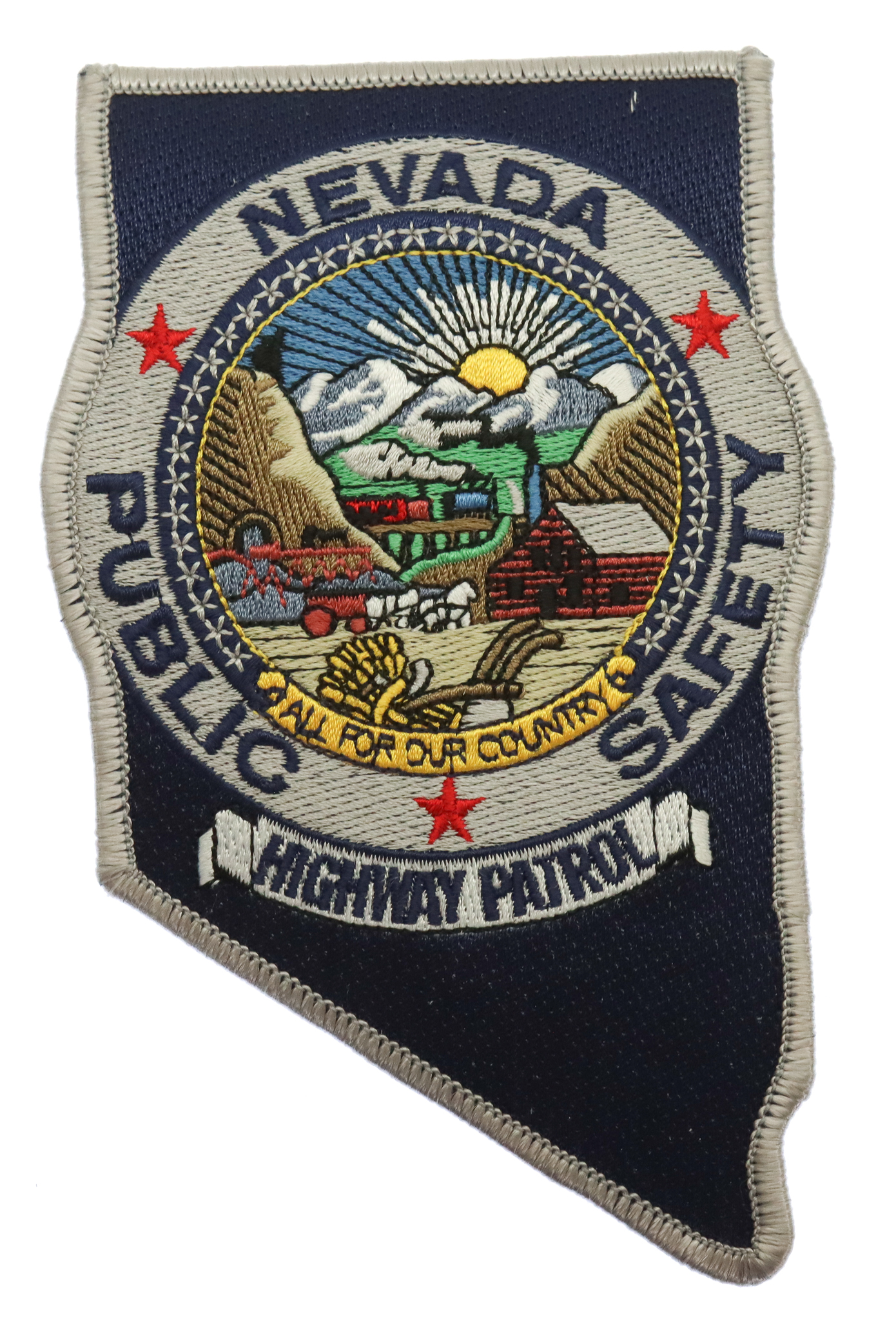 United States Nevada Public Safety Highway Patrol Cloth Patch Badge