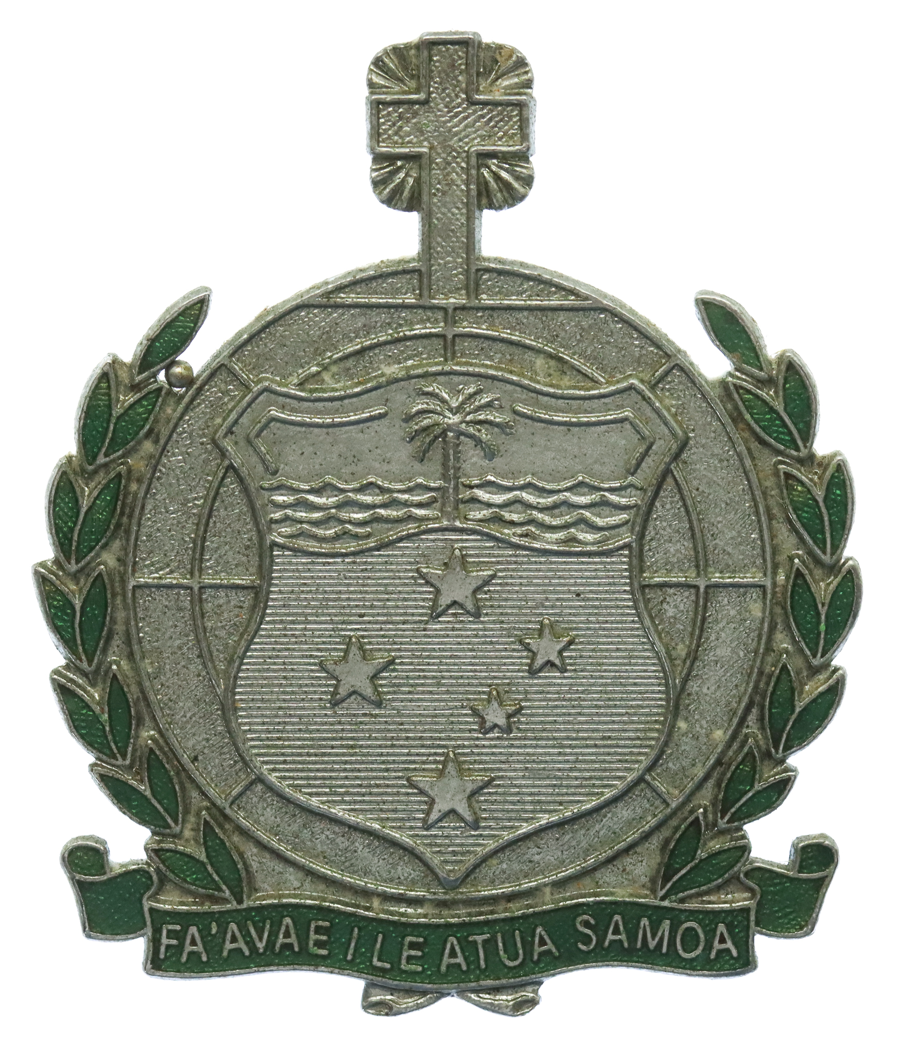 Samoa Police Enamelled Cap Badge