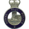 Royal Fiji Police Enamelled Cap Badge - Queen's Crown
