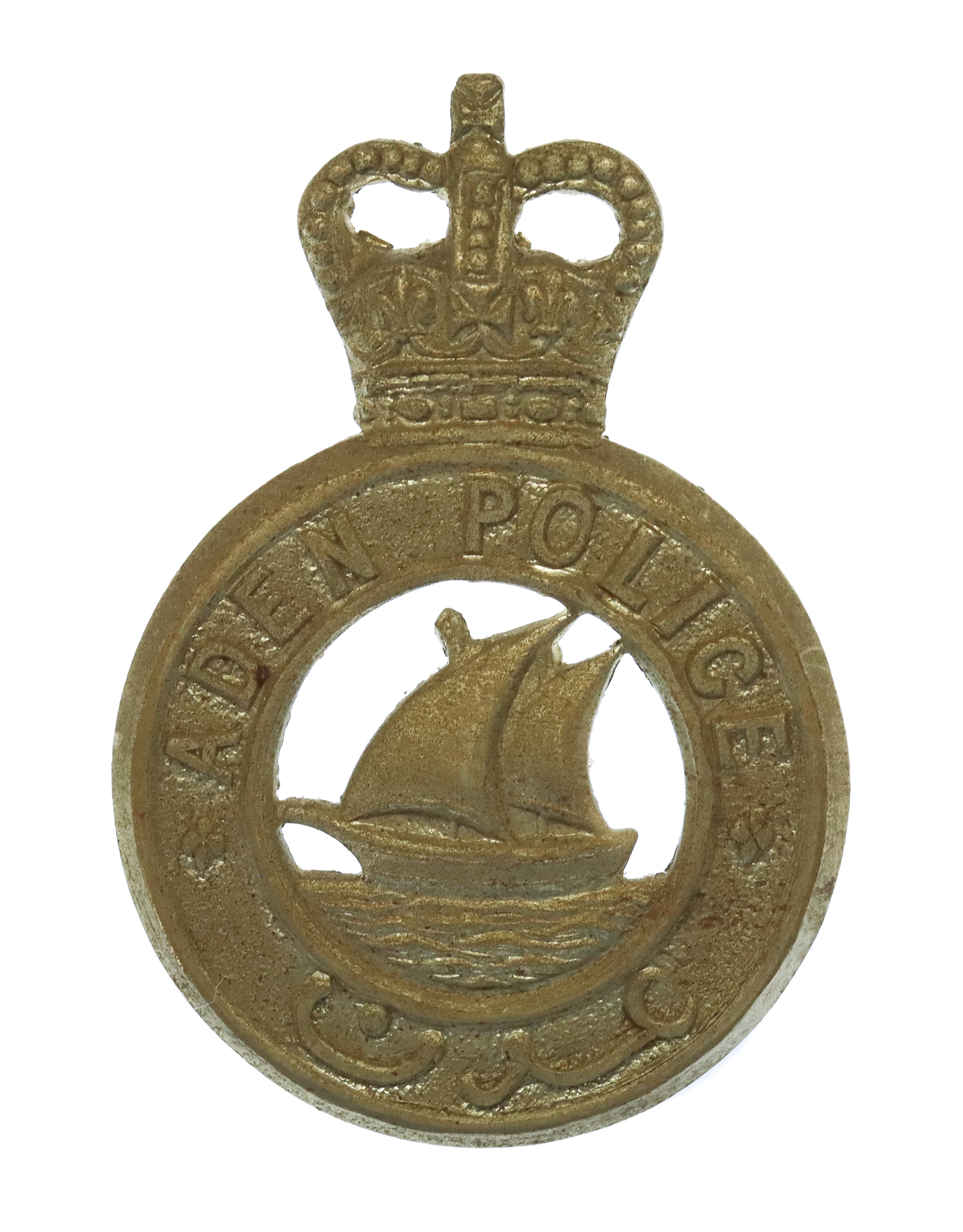 Aden Police Cap Badge- Queen's Crown