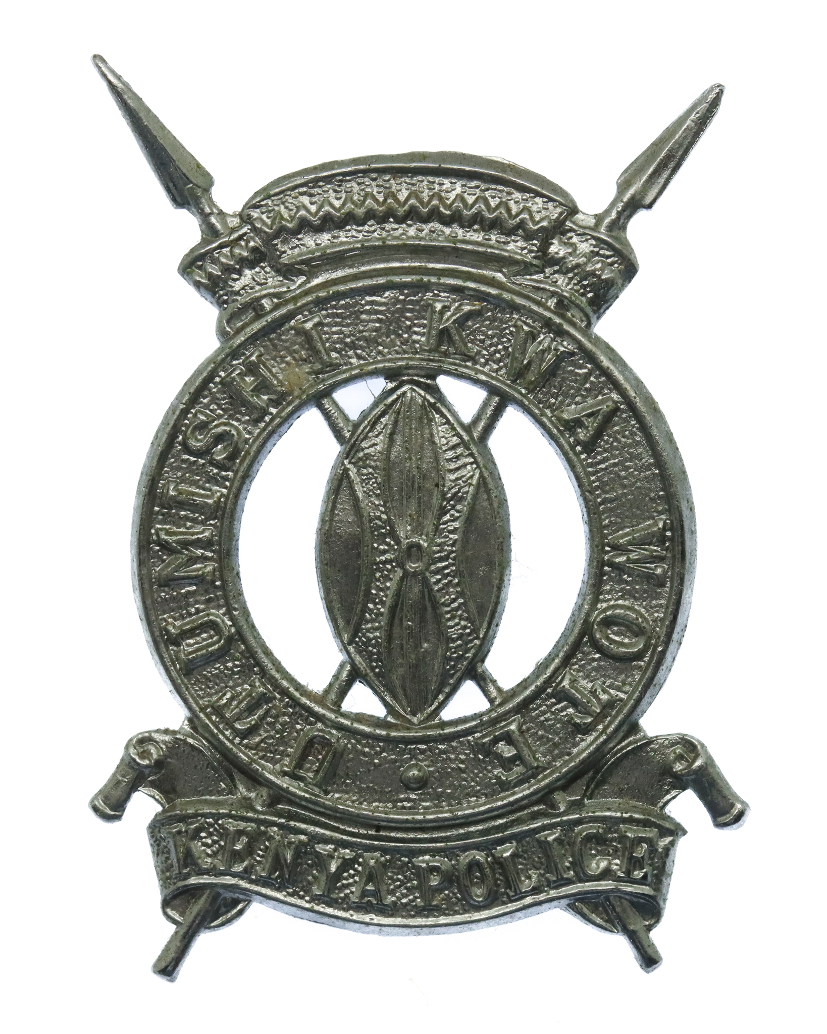 Kenya Police Chrome Cap Badge