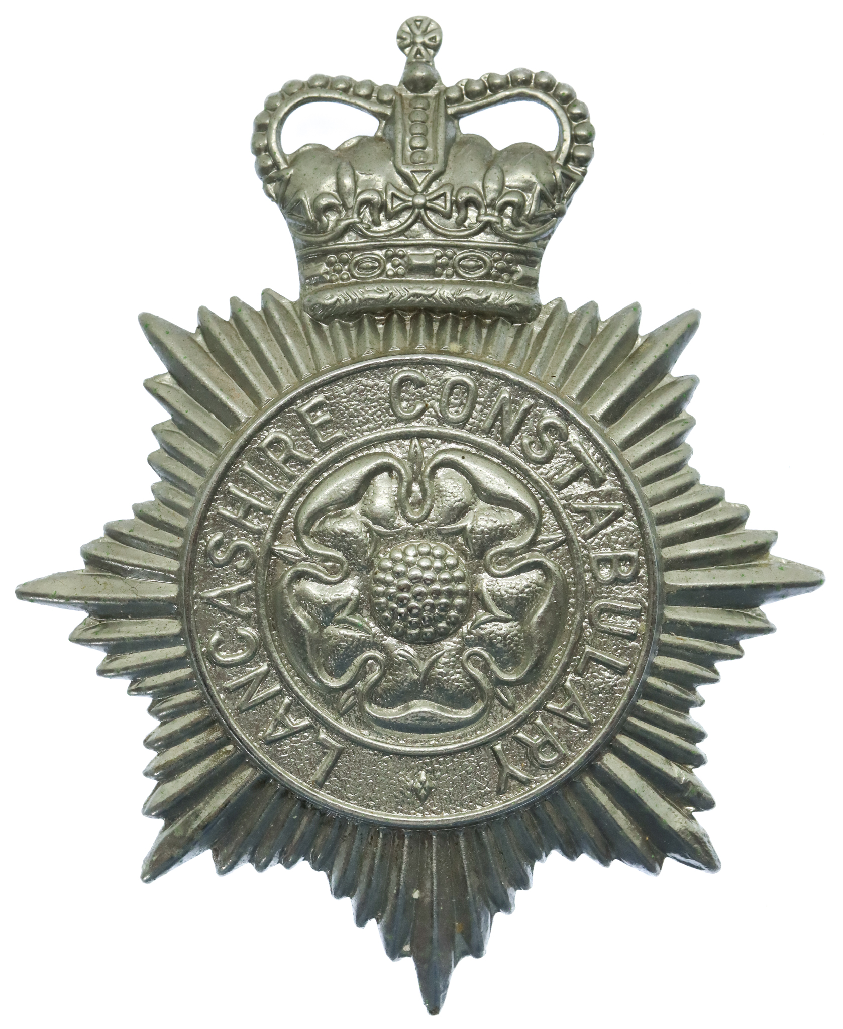 Lancashire Constabulary Helmet Plate - Queen's Crown
