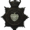 Isle of Ely Constabulary Black Helmet Plate - Queen's Crown