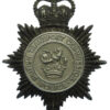 British Transport Commission Police Blackened Chrome Helmet Plate - Queen's Crown