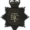 British Transport Commission (B.T.C.) Police Helmet Plate - Queen's Crown