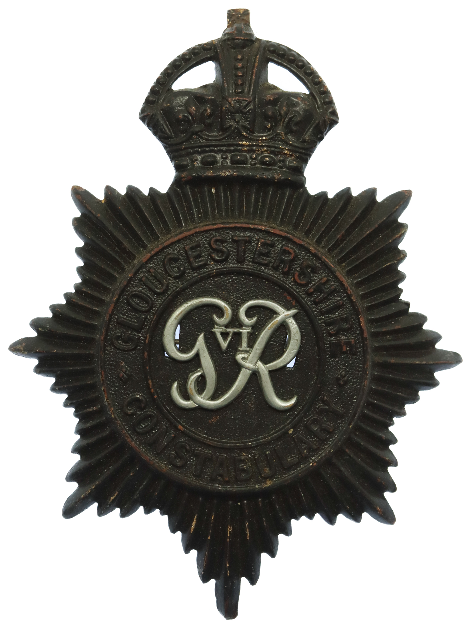 George VI Gloucestershire Constabulary Helmet Plate