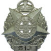 Australian Victoria Police Force Numbered Cap Badge - King's Crown