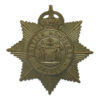 British Honduras Police White Metal Cap Badge - King's Crown