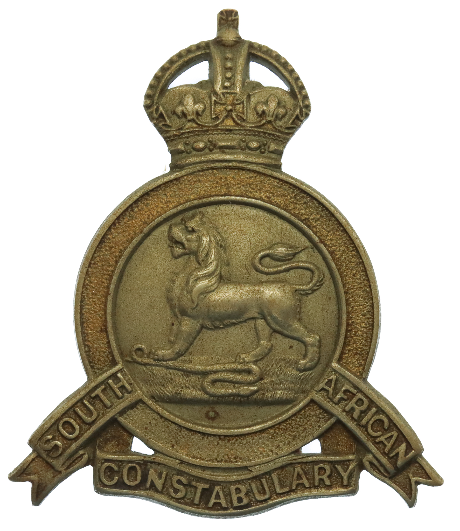 South African Constabulary Slouch Hat Badge c.1902-1908 (Non Voided Centre)