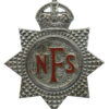 National Fire Service (N.F.S.) Cap Badge - King's Crown